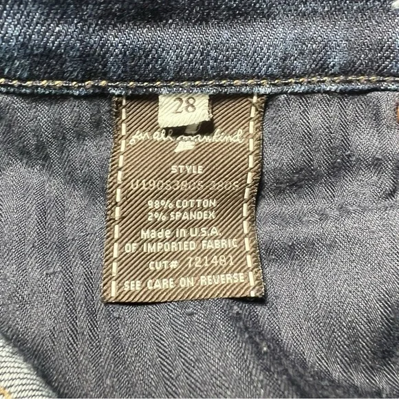 7 For All Mankind Women's Straight Leg Jeans Dark Wash Size 28 - Picture 4 of 6